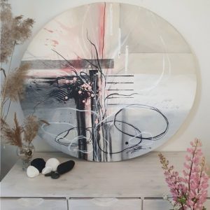 Wild roses by the lake