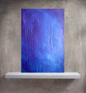 Blue teardrops