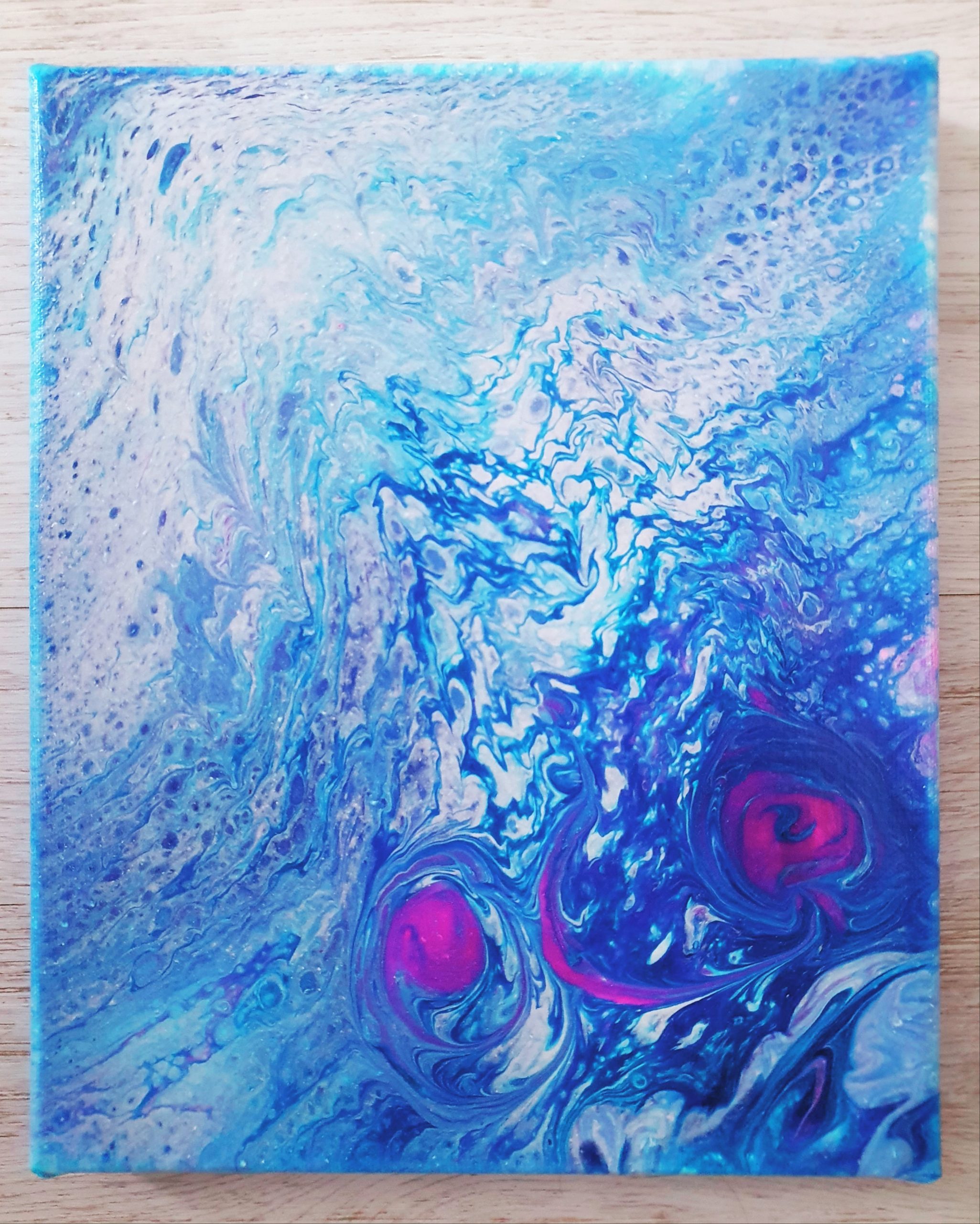 Frost bite_22cm x 27xm akryylikaatomaalaus kankaalle 109e