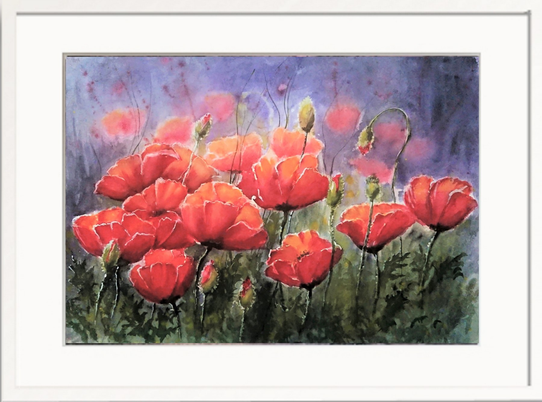 Poppies in the evening light_36x52_2021