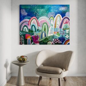 Blue skies above the hills