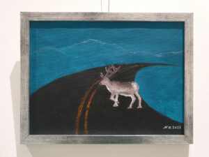 Reindeer in the headlights